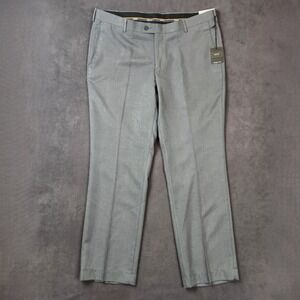 Dockers Dress Pants Mens 38x30 Black Modern Fit Flat Front Polyester Blend New